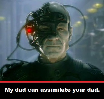 Dad Borg. Star Trek