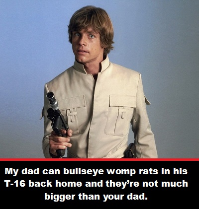 Dad Luke Skywalker. Star Wars