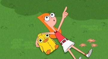 Candace and Ducky Momo from Phineas And Ferb