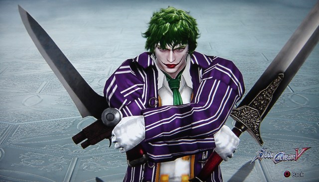 The Joker. Batman. Made using Creation mode in Soul Calibur 5. benjaminfrog.com