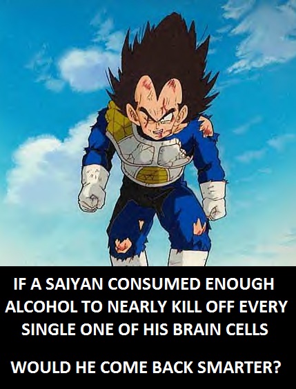 Vegeta. Saiyan. Dragon Ball Z logic. https://benjaminfrog.com/2016/08/10/deep-question-8/