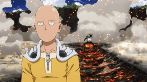 Saitama vs. Genos. One Punch Man