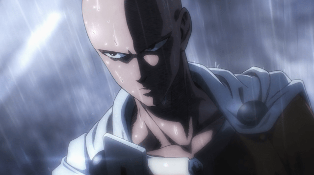Saitama. One Punch Man. In the Rain. Dramatic