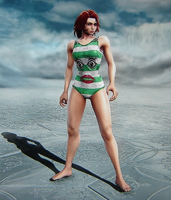 Klimpaloon The Old-Timey Bathing Suit That Lives In The Himalayas (from Phineas and Ferb). Made using Creation mode in Soul Calibur 5. benjaminfrog.com 