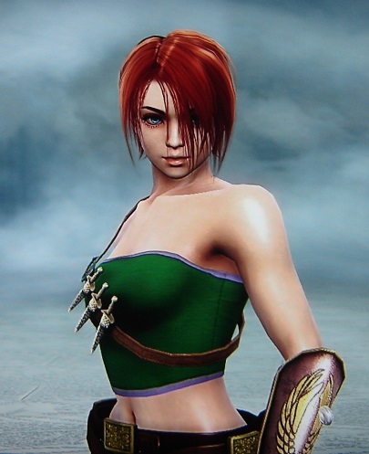 Red from Crimson Dawn. Made using Creation mode in Soul Calibur 5. benjaminfrog.com 