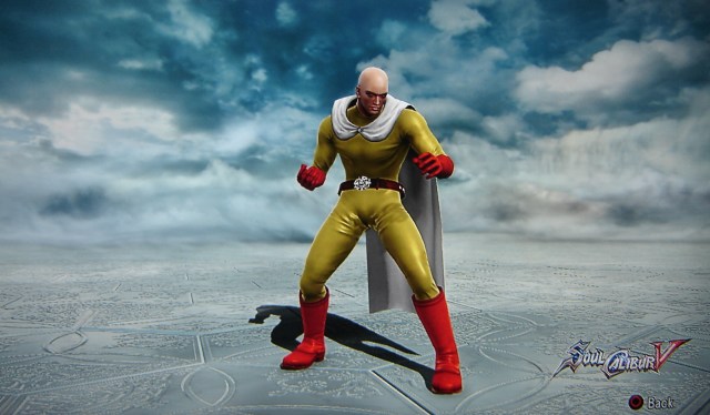 Saitama from One Punch Man. Made using Creation mode in Soul Calibur 5. benjaminfrog.com 