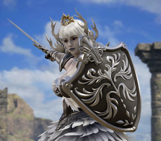 Thwompette. Made using Creation mode in Soulcalibur 6. benjaminfrog.